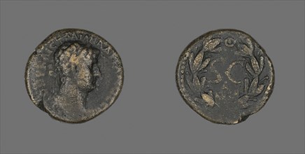 Coin Portraying Emperor Hadrian, AD 117/138, Roman, Roman Empire, Bronze, Diam. 2.1 cm, 6.58 g