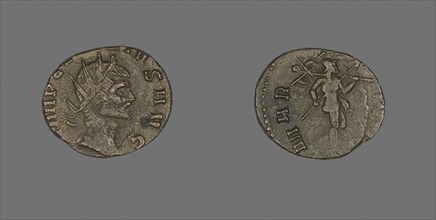 Coin Portraying an Emperor, mid–3rd century AD, Roman, Roman Empire, Bronze, Diam. 1.9 cm, 2.93 g