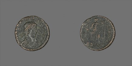 Coin Portraying Emperor Valentinian II, AD 375/392, Roman, Roman Empire, Bronze, Diam. 1.7 cm, 2.40