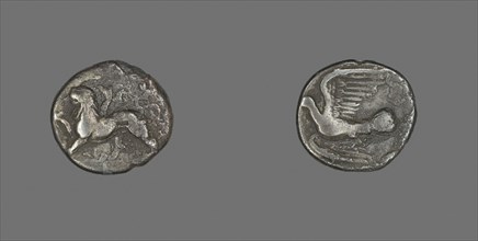 Hemidrachm (Coin) Depicting a Chimaera, 400/300 BC, Greek, minted in Sikyon, Ancient Greece,