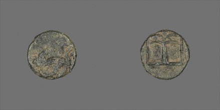 Coin Depicting Pegasus, 400/310 BC, Greek, Ancient Greece, Bronze, Diam. 0.9 cm, 0.77 g