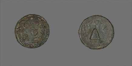 Coin Depicting the Goddess Artemis, 286/220 BC, Greek, Ancient Greece, Bronze, Diam. 1.7 cm, 3.83 g