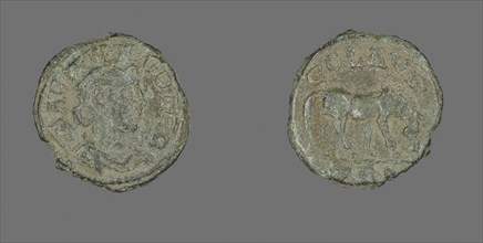 Coin Depicting Tyche, AD 211/268, Roman, Roman Empire, Bronze, Diam. 2.1 cm, 5.10 g