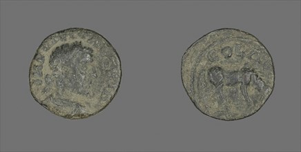 Coin Portraying Emperor Valerian (?), AD 253/260, Roman, Roman Empire, Bronze, Diam. 1.9 cm, 4.08 g