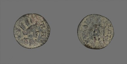 Coin Depicting the Goddess Tyche, AD 253/268, Roman, Roman Empire, Bronze, Diam. 1.8 cm, 3.09 g