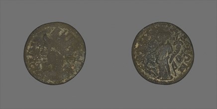 Coin Depicting the Amazon Cyme, about AD 253/68, Roman, Roman Empire, Bronze, Diam. 1.9 cm, 3.22 g