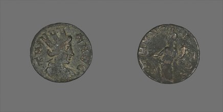 Coin Depicting the Amazon Cyme, AD 253/268, Roman, Roman Empire, Bronze, Diam. 1.8 cm, 2.96 g