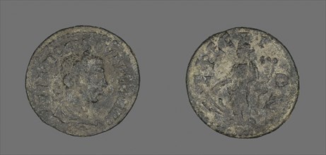 Coin Portraying Emperor Valerian I ?, AD 253/260, Roman, Roman Empire, Bronze, Diam. 2.1 cm, 4.55 g