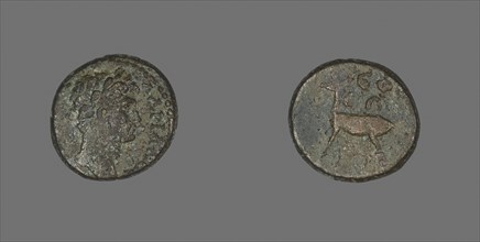 Coin Depicting Emperor Hadrian, AD 117/138, Roman, Roman Empire, Bronze, Diam. 1.7 cm, 3.96 g