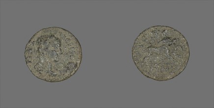 Coin Depicting Emperor Maximinus, AD 235/238, Roman, Rome, Bronze, Diam. 1.7 cm, 2.38 g