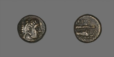 Coin Depicting the Hero Herakles, 4th century BC and later, Greek, minted in Erythrae, Ionia,