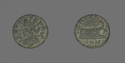 Coin Depicting the Goddess Tyche, AD 117/192, Roman, Izmir, Bronze, Diam. 1.8 cm, 3.51 g
