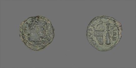 Coin Depicting the Hero Hercules, AD 138/192, Roman, Izmir, Bronze, Diam. 1.7 cm, 3.00 g