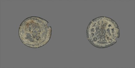 Coin Depicting the Hero Hercules, AD 211/222, Roman, Roman Empire, Bronze, Diam. 1.6 cm, 1.53 g