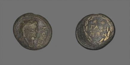 Coin Portraying Emperor Nero, AD 54/68, Roman, Roman Empire, Bronze, Diam. 1.9 cm, 5.38 g