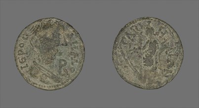 Coin Depicting Populus Romanus, AD 79/81 or AD 211/217, Roman, Roman Empire, Bronze, Diam. 2.3 cm,