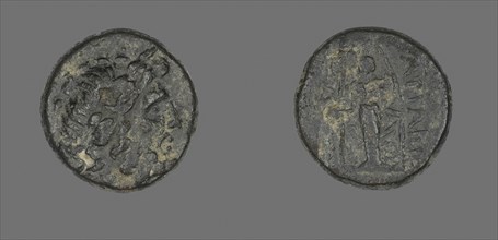 Coin Depicting the God Zeus, 133/48 BC, Greek, Greece, Bronze, Diam. 1.9 cm, 6.93 g