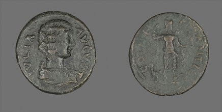Coin Portraying Julia Domna, AD 193/217, Roman, Roman Empire, Bronze, Diam. 2.4 cm, 6.61 g