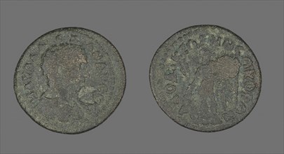 Coin Portraying the Emperor Severus Alexander, before AD 222, Roman, Roman Empire, Bronze, Diam. 2