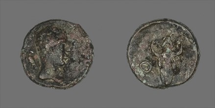 Coin Depicting the Goddess Athena, 2nd century AD, Roman, Roman Empire, Bronze, Diam. 1.3 cm, 2.04