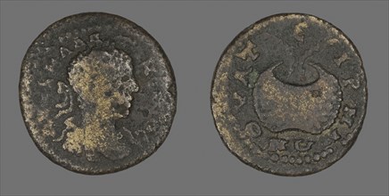 Coin Portraying Emperor Elagabalus, AD 218/222, Roman, Roman Empire, Bronze, Diam. 2.7 cm, 7.61 g