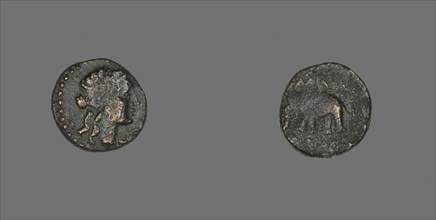Coin Depicting a Female Head, 223/187 BC, Greek, Ancient Greece, Bronze, Diam. 1.4 cm, 2.58 g