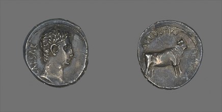 Denarius (Coin) Portraying Emperor Augustus, 21/20 BC, Roman, Roman Empire, Silver, Diam. 2 cm, 3