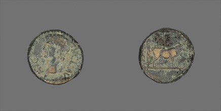 Coin Portraying Emperor Claudius, AD 41/54, Roman, Roman Empire, Bronze, Diam. 1.6 cm, 3.85 g