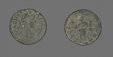Coin Depicting Bust, about AD 257/60, Roman, Roman Empire, Bronze, Diam. 2.1 cm, 4.35 g