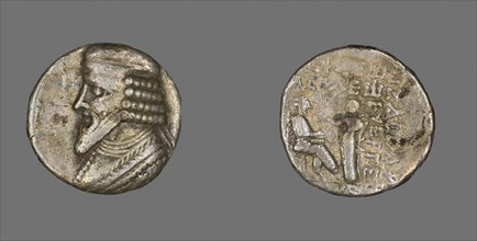 Tetradrachm (Coin) Portraying King Gotarzes, AD 40/51, Parthian, Iran, Silver, Diam. 2.6 cm, 10.43