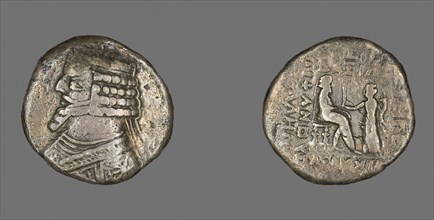Tetradrachm (Coin) Portraying King Phraate IV, 38/3 BC, Parthian, Iran, Silver, Diam. 2.8 cm, 12.88