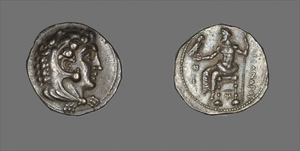 Tetradrachm (Coin) Portraying Alexander the Great Wearing the Head of the Nemean Lion as a Helmet,