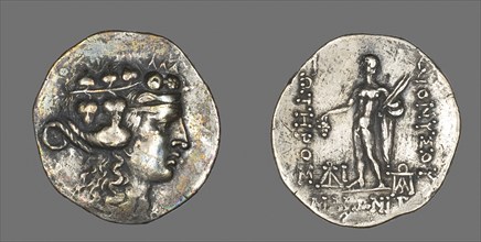 Tetradrachm (Coin) Depicting the God Dionysos, after 146 BC, Greek, minted in Maroneia (Thrace),