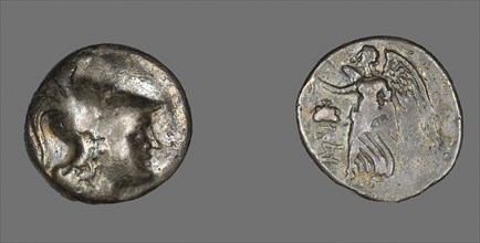 Tetradrachm (Coin) Depicting the Goddess Athena, 190/36 BC, Roman, Roman Empire, Silver, Diam. 2.8