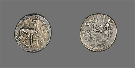 Denarius (Coin) Portraying King Aretas, 58 BC, Roman, minted in Rome, Roman Empire, Silver, Diam. 1