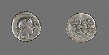 Denarius Serratus (Coin) Depicting the Goddess Venus, 79 BC, Roman, Roman Empire, Silver, Diam. 1.8