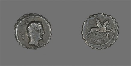 Denarius Serratus (Coin) Depicting the Goddess Juno Sospita, about 79 BC, Roman, Roman Empire,