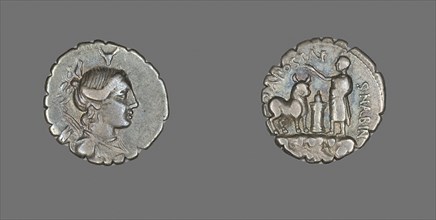 Denarius Serratus (Coin) Depicting the Goddess Diana, about 81 BC, Roman, Roman Empire, Silver,