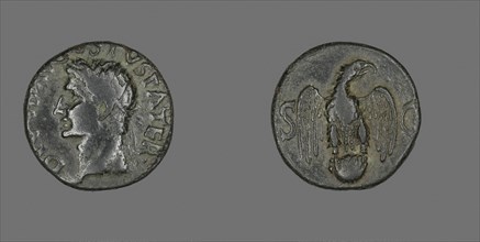 As (Coin) Portraying Emperor Augustus, AD 34/37, Roman, minted in Rome, Roman Empire, Bronze, Diam.