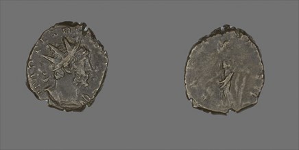 Antoninianus (Coin) Portraying Emperor Tetricus, AD 271/274, Roman, minted in Gaul, Roman Empire,