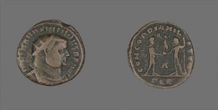 Follis (Coin) Portraying Emperor Portraying Emperor Marcus Aurelius Valerius Maximianus (Maximian