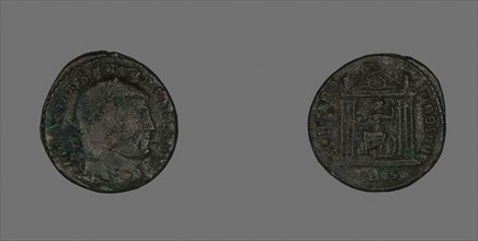 Follis (Coin) Portraying Emperor Maxentius, AD 309/312, Roman, minted in Rome, Roman Empire,