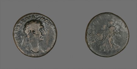 As (Coin) Portraying Emperor Trajan, AD 98/100, Roman, minted in Rome, Roman Empire, Bronze, Diam.