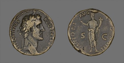 Sestertius (Coin) Portraying Emperor Antoninus Pius, AD 145/156, Roman, minted in Rome, Roman