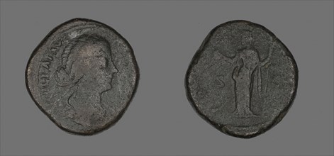 Sestertius (Coin) Portraying Lucilla, AD 164, Roman, minted in Rome, Roman Empire, Bronze, Diam. 3