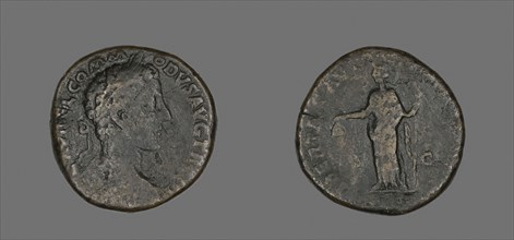 Sestertius (Coin) Portraying Emperor Commodus, AD December 177/December 178, Roman, minted in Rome,