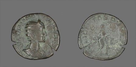 Sestertius (Coin) Portraying Julia Mamaea, AD 235, Roman, minted in Rome, Roman Empire, Bronze,