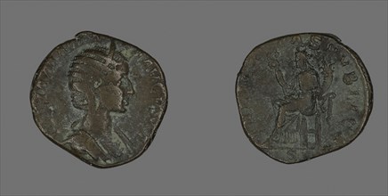 Sestertius (Coin) Portraying Julia Mamaea, AD 230, Roman, minted in Rome, Roman Empire, Bronze,