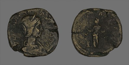 Sestertius (Coin) Portraying Julia Maesa, AD 223, Roman, minted in Rome, Roman Empire, Bronze, Diam