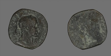 Sestertius (Coin) Portraying Emperor Severus Alexander, AD 234, Roman, minted in Rome, Roman